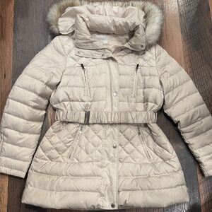 Laundry By Shelli Segal Tan Quilted Puffer Jacket in size XL